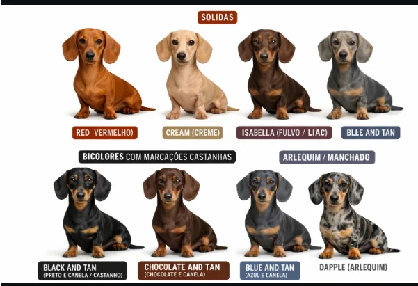Dachshund (Salsicha)-Cores